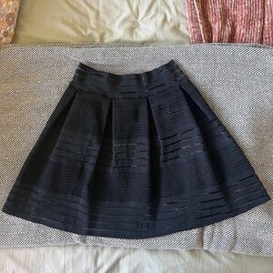 Black A-Line Mini Skirt